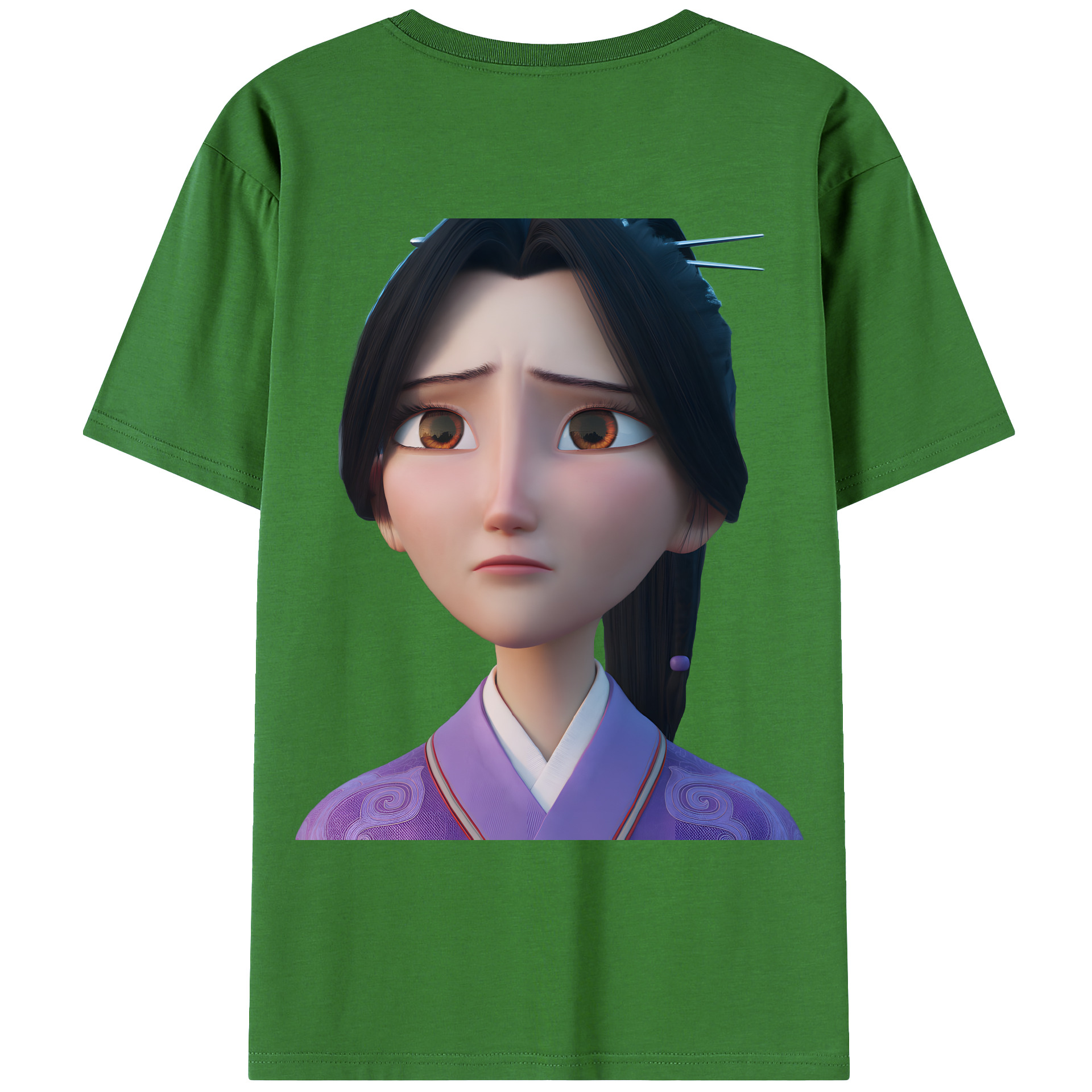 （画像用） Ne Zha 2 ナタ 魔童の大暴れ レディース半袖Tシャツ(バックプリント)